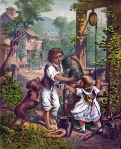 children-at-well-painting